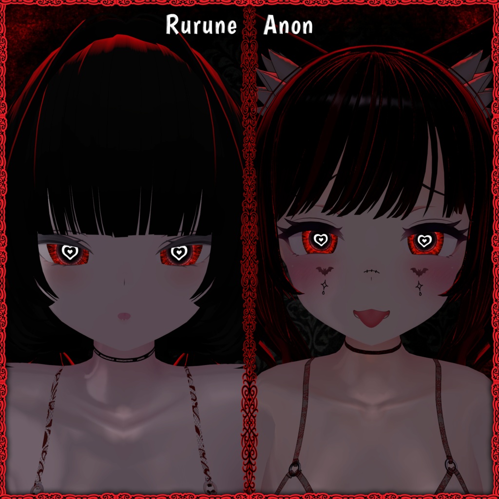 Lovestruck Vision ♥ VRChat 瞳テクスチャ ♥ 19アバター対応