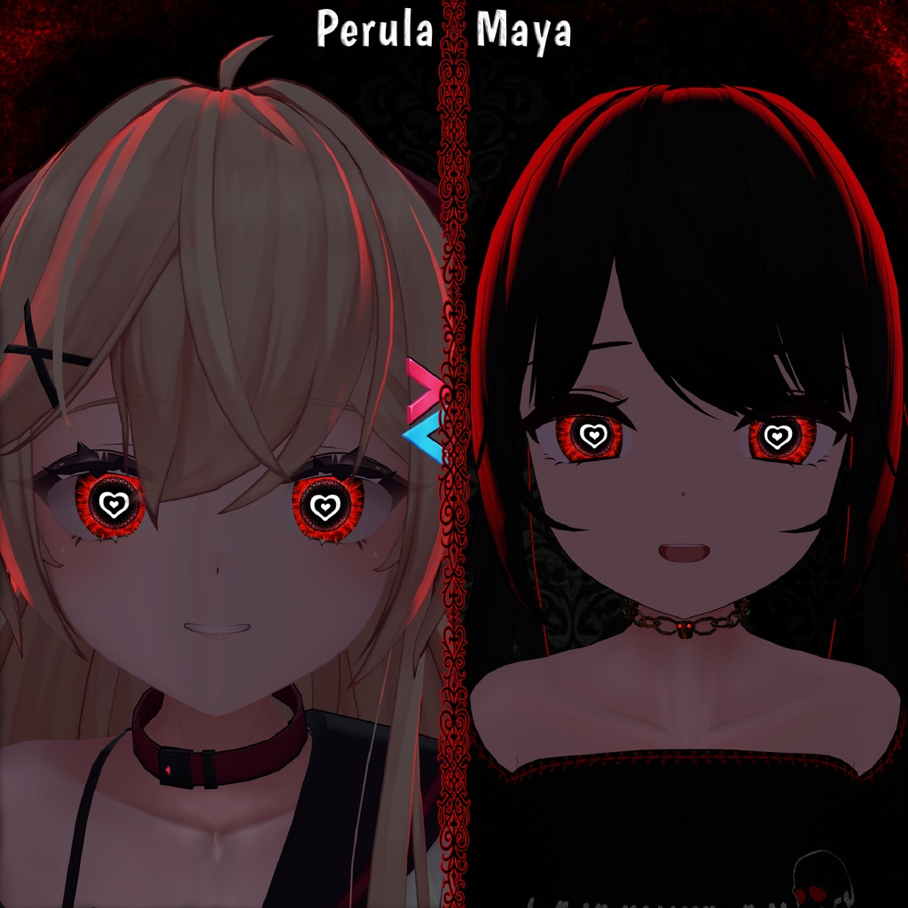 Lovestruck Vision ♥ VRChat 瞳テクスチャ ♥ 19アバター対応 ♥ Eye Texture