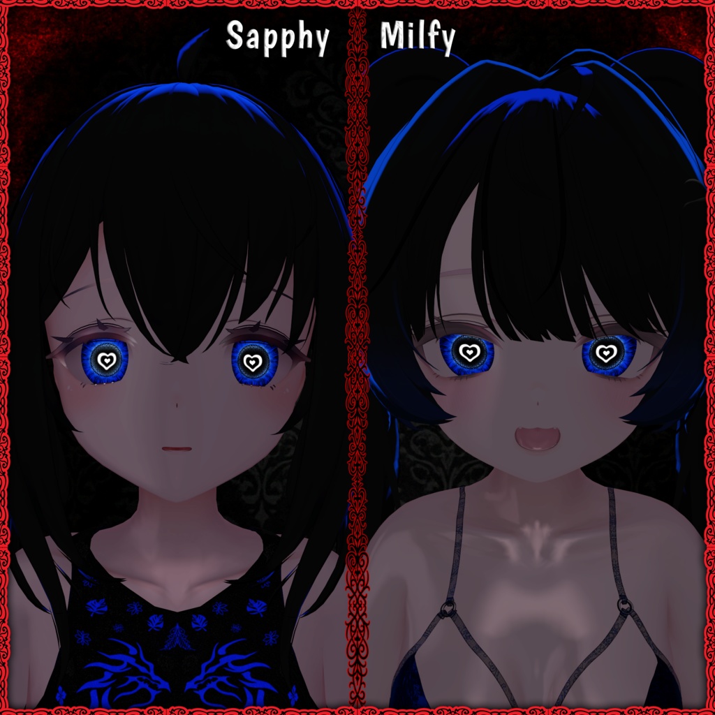 Lovestruck Vision ♥ VRChat 瞳テクスチャ ♥ 19アバター対応