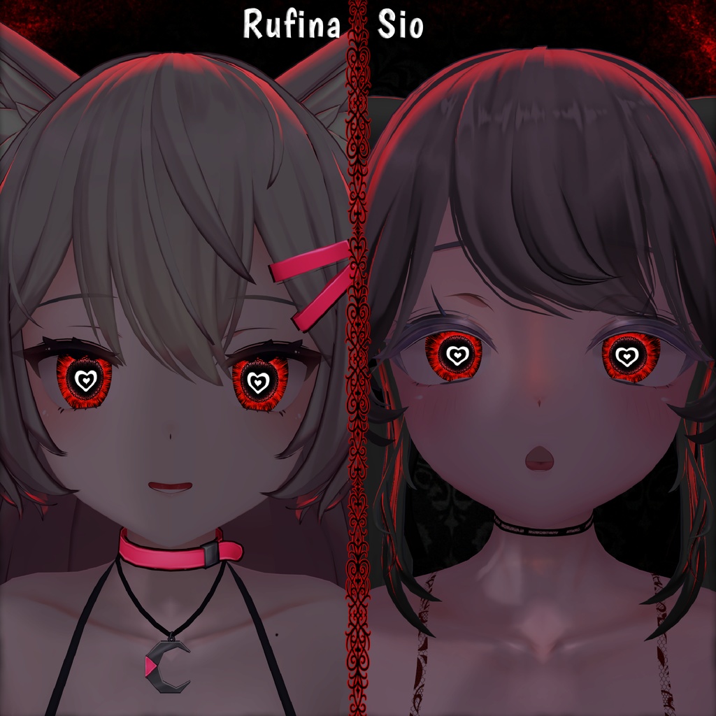 Lovestruck Vision ♥ VRChat 瞳テクスチャ ♥ 19アバター対応 ♥ Eye Texture