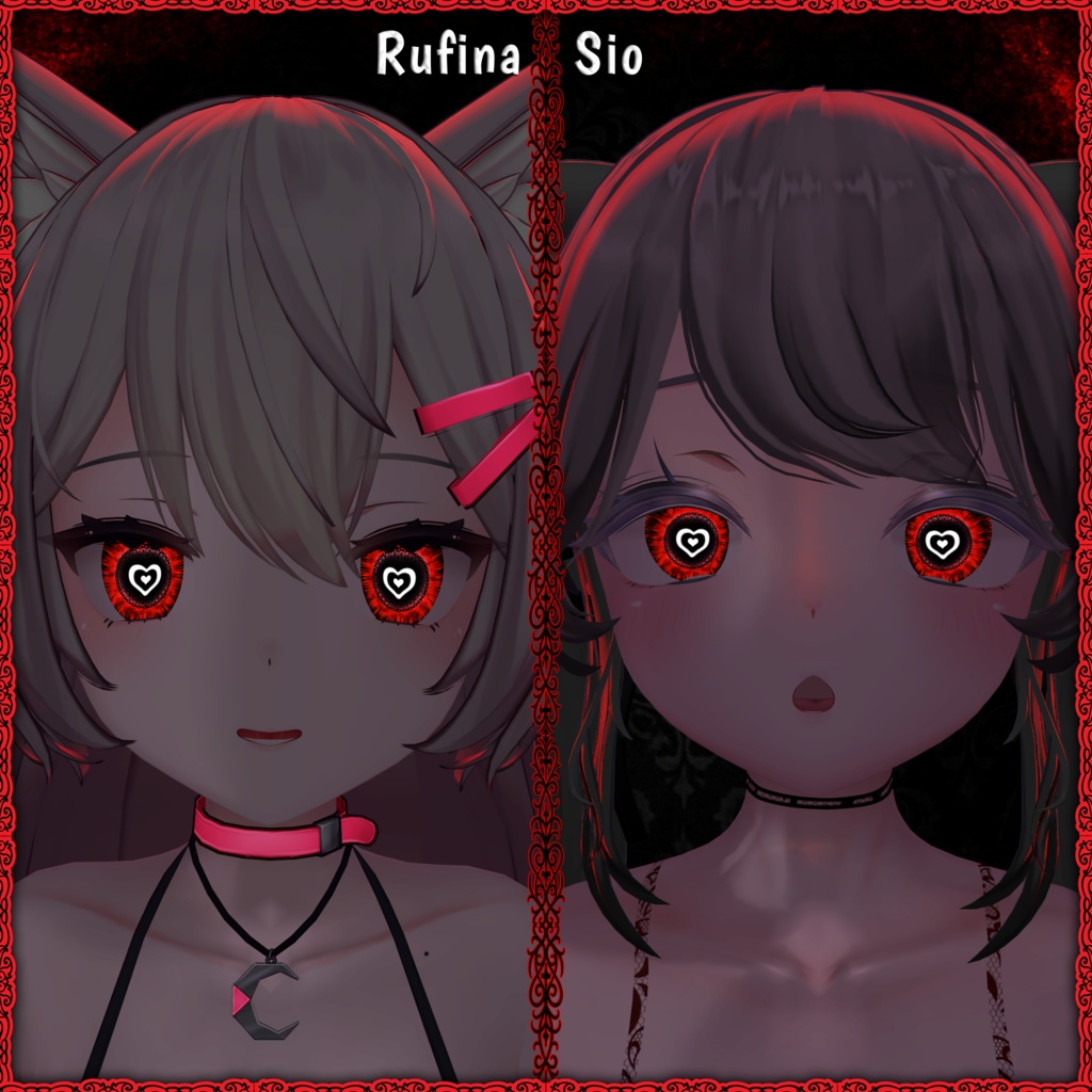 Lovestruck Vision ♥ VRChat 瞳テクスチャ ♥ 19アバター対応