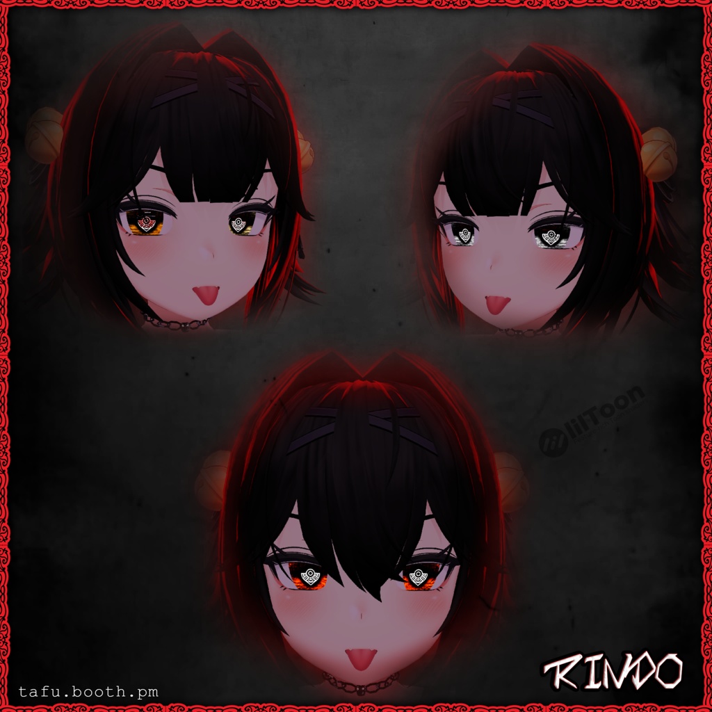 Bloodlink Vision ♥ VRChat 瞳テクスチャ ♥ 15 アバター対応 ♥ Eye Texture