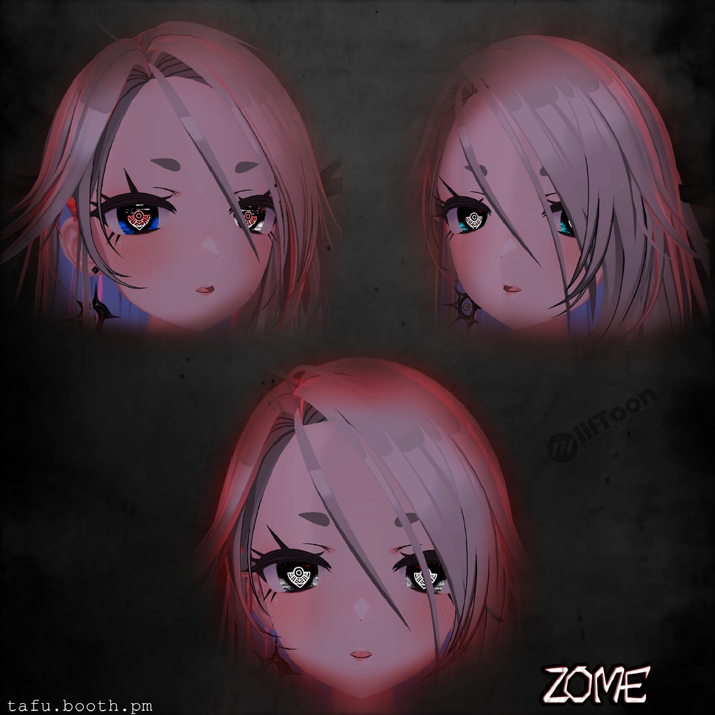 Bloodlink Vision ♥ VRChat 瞳テクスチャ ♥ 15 アバター対応 ♥ Eye Texture