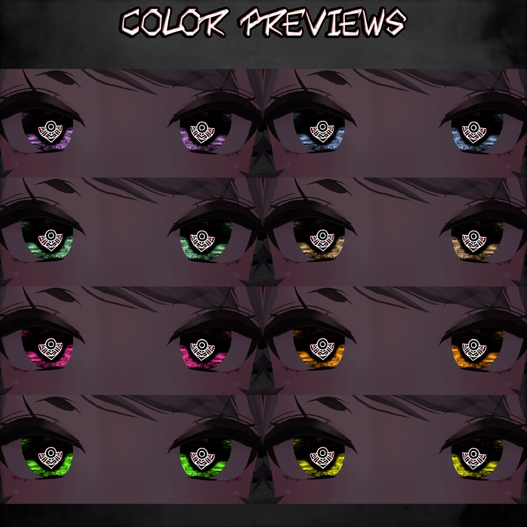 Bloodlink Vision ♥ VRChat 瞳テクスチャ ♥ 15 アバター対応 ♥ Eye Texture