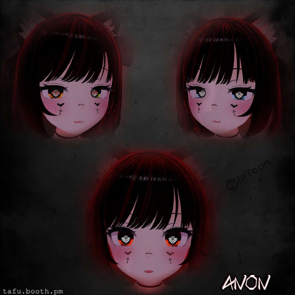 Bloodlink Vision ♥ VRChat 瞳テクスチャ ♥ 15 アバター対応 ♥ Eye Texture