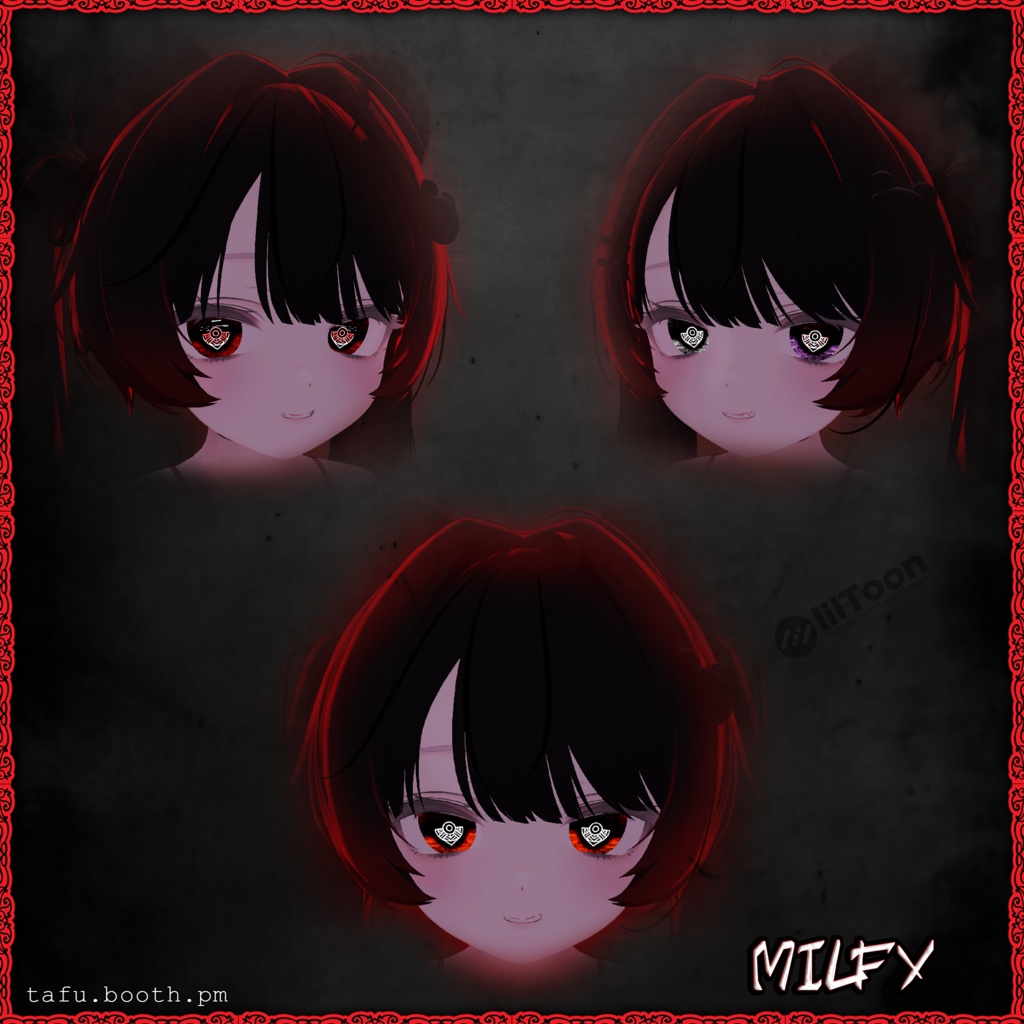 Bloodlink Vision ♥ VRChat 瞳テクスチャ ♥ 15 アバター対応 ♥ Eye Texture