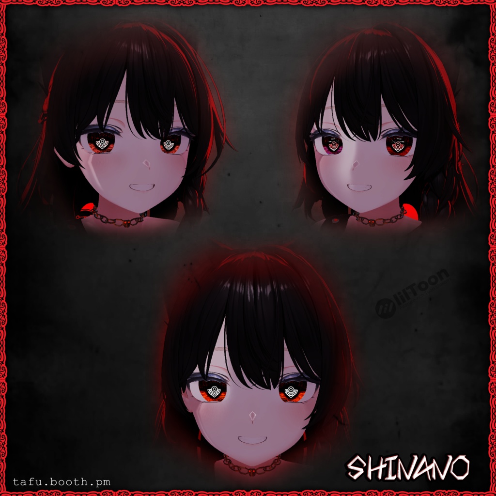 Bloodlink Vision ♥ VRChat 瞳テクスチャ ♥ 15 アバター対応 ♥ Eye Texture