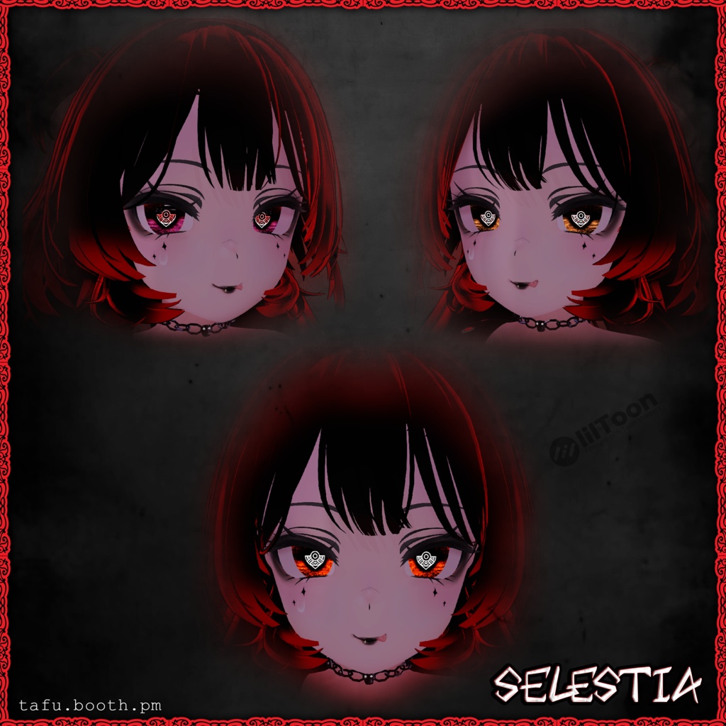 Bloodlink Vision ♥ VRChat 瞳テクスチャ ♥ 15 アバター対応 ♥ Eye Texture