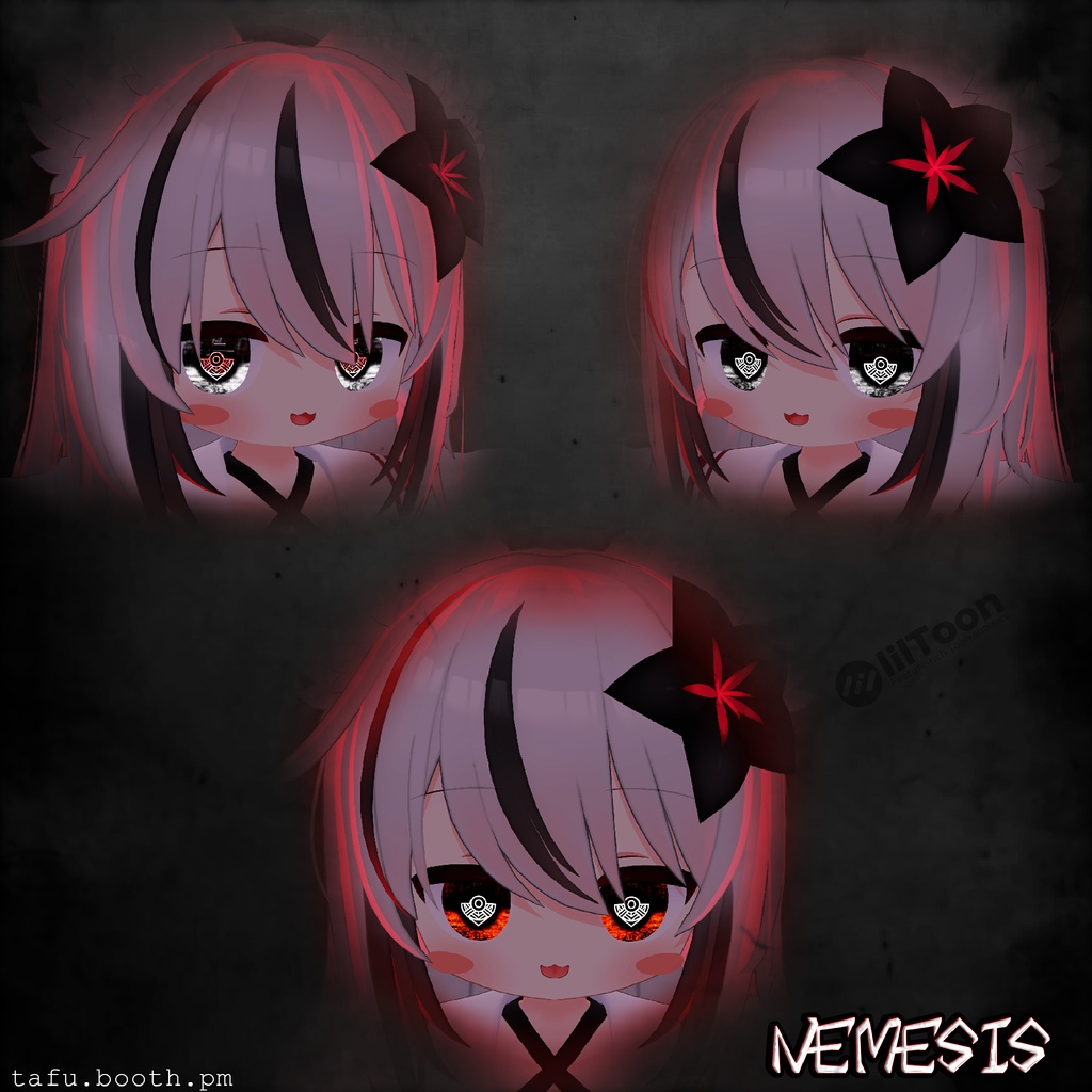 Bloodlink Vision ♥ VRChat 瞳テクスチャ ♥ 15 アバター対応 ♥ Eye Texture