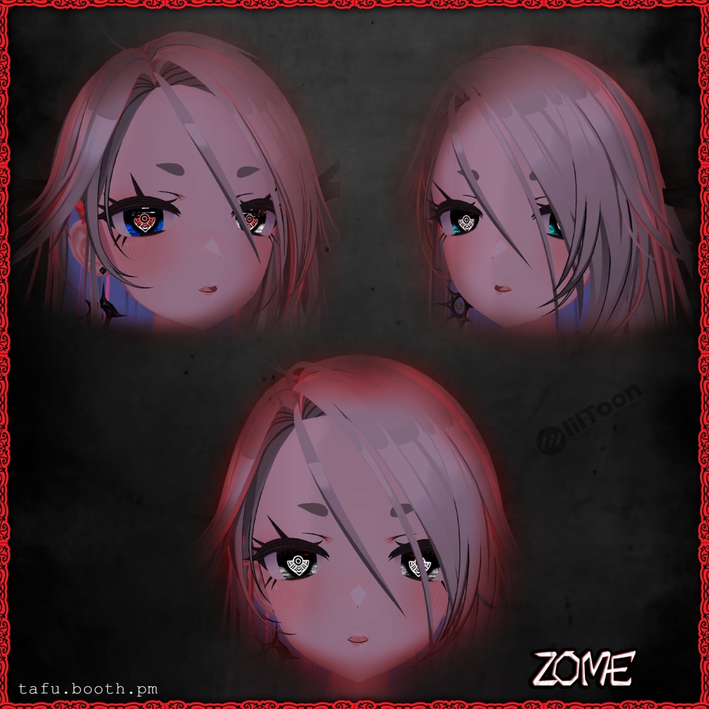 Bloodlink Vision ♥ VRChat 瞳テクスチャ ♥ 15 アバター対応 ♥ Eye Texture