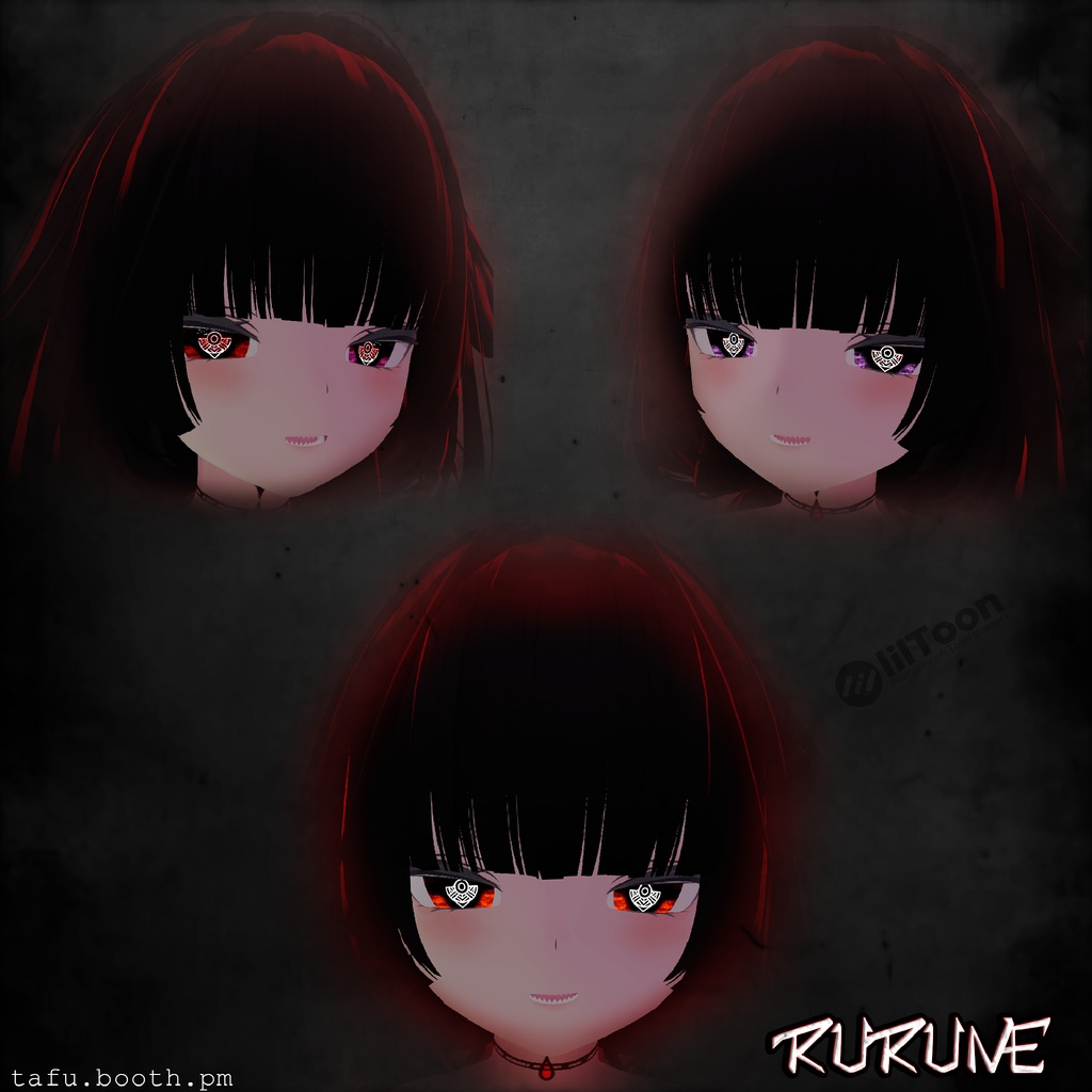 Bloodlink Vision ♥ VRChat 瞳テクスチャ ♥ 15 アバター対応 ♥ Eye Texture