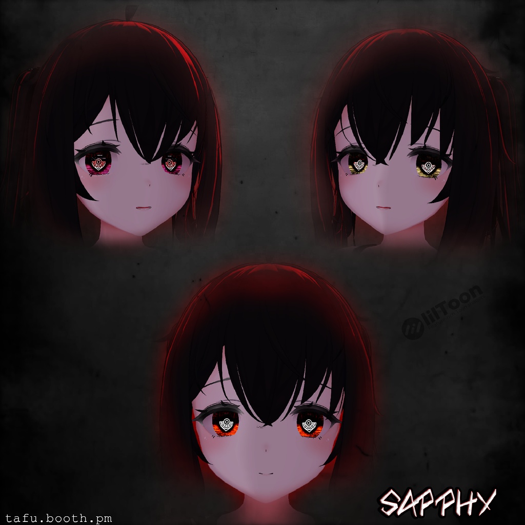 Bloodlink Vision ♥ VRChat 瞳テクスチャ ♥ 15 アバター対応 ♥ Eye Texture