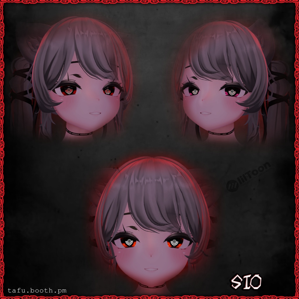 Bloodlink Vision ♥ VRChat 瞳テクスチャ ♥ 15 アバター対応 ♥ Eye Texture