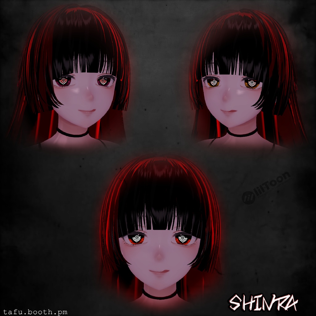 Bloodlink Vision ♥ VRChat 瞳テクスチャ ♥ 15 アバター対応 ♥ Eye Texture