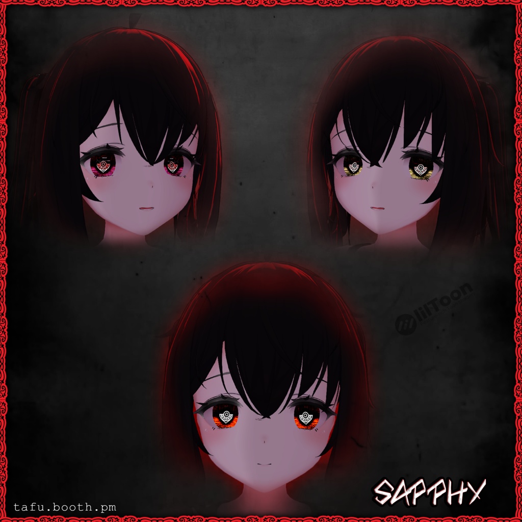 Bloodlink Vision ♥ VRChat 瞳テクスチャ ♥ 15 アバター対応 ♥ Eye Texture