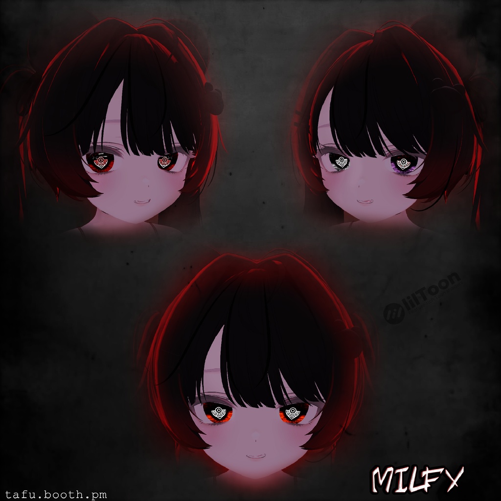 Bloodlink Vision ♥ VRChat 瞳テクスチャ ♥ 15 アバター対応 ♥ Eye Texture