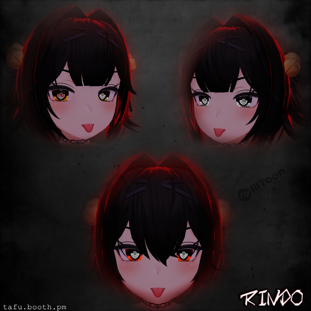 Bloodlink Vision ♥ VRChat 瞳テクスチャ ♥ 15 アバター対応 ♥ Eye Texture