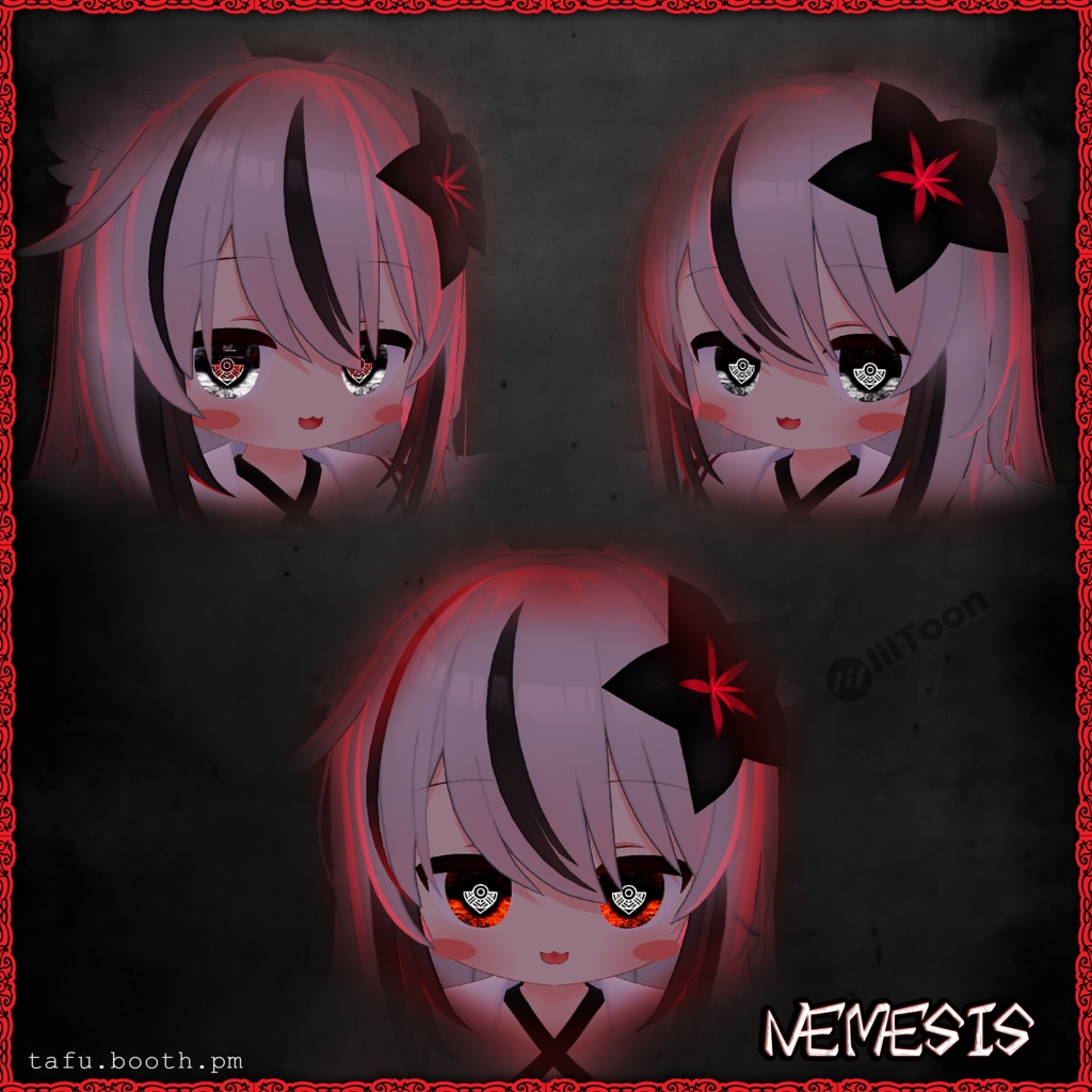 Bloodlink Vision ♥ VRChat 瞳テクスチャ ♥ 15 アバター対応 ♥ Eye Texture