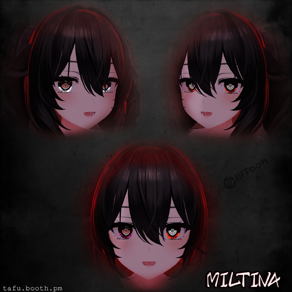 Bloodlink Vision ♥ VRChat 瞳テクスチャ ♥ 15 アバター対応 ♥ Eye Texture