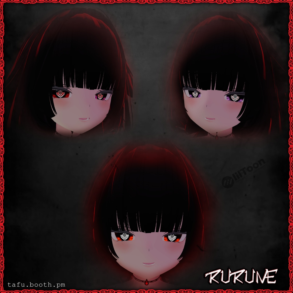 Bloodlink Vision ♥ VRChat 瞳テクスチャ ♥ 15 アバター対応 ♥ Eye Texture