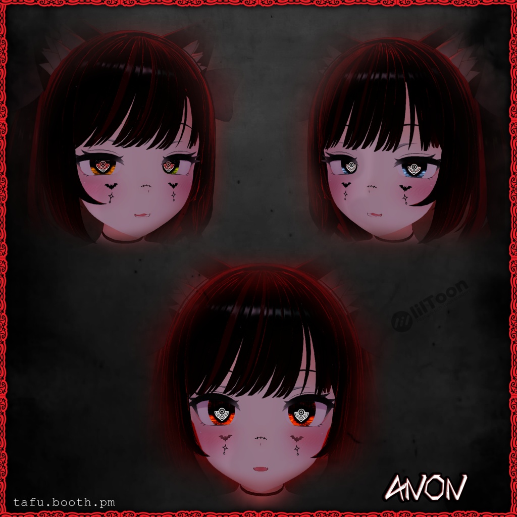 Bloodlink Vision ♥ VRChat 瞳テクスチャ ♥ 15 アバター対応 ♥ Eye Texture