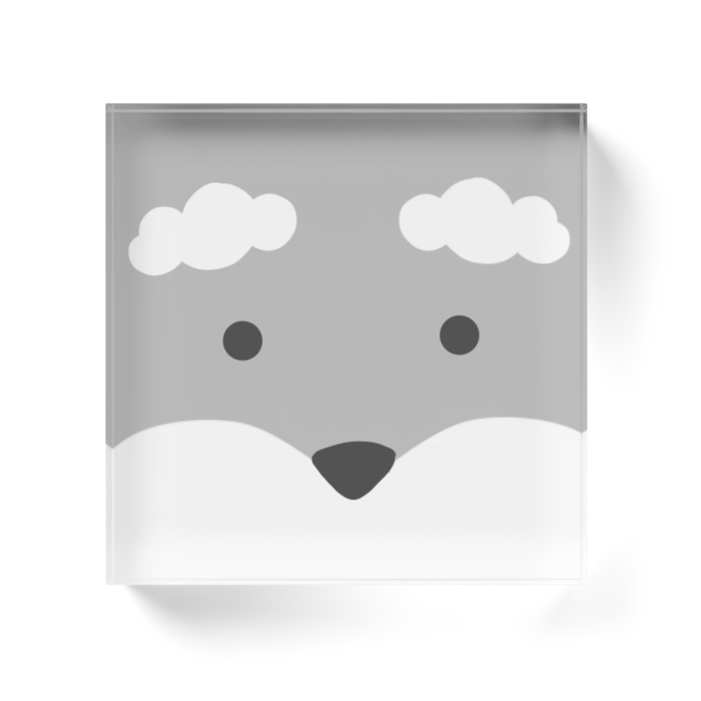 でかでかシュナウザー アクリルブロック