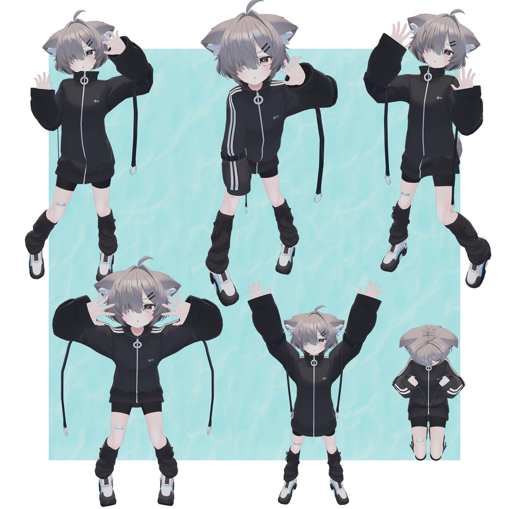 がおがおポーズアニメーション5種セット