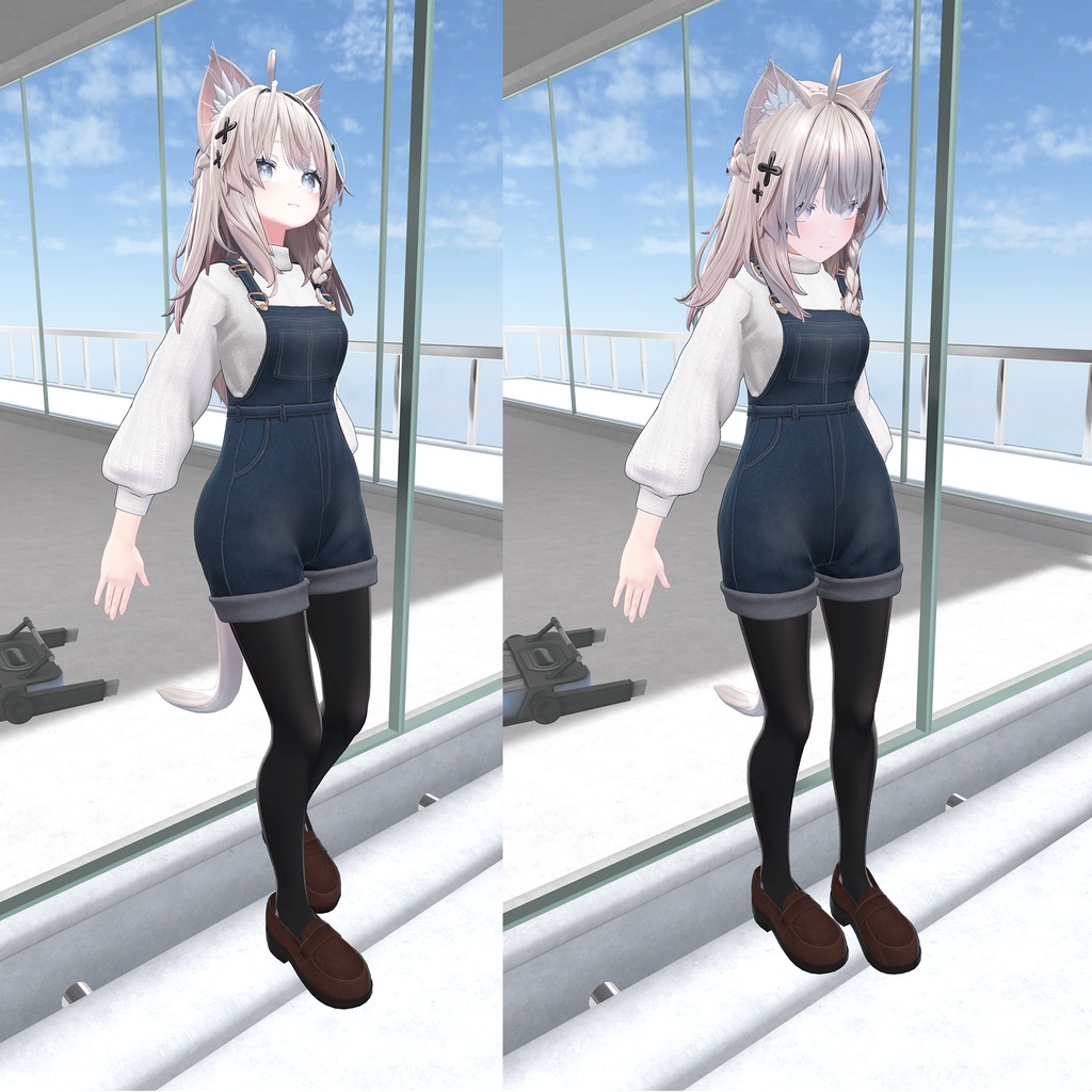 壁ポーズアニメーション