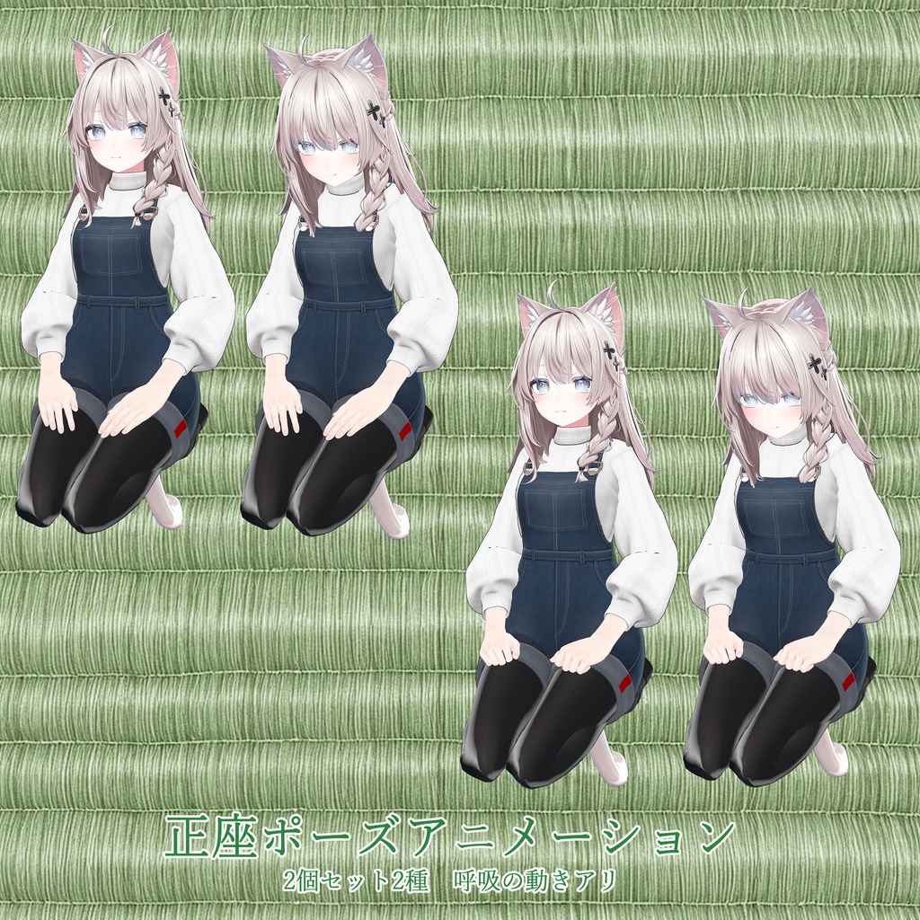 正座ポーズアニメーション