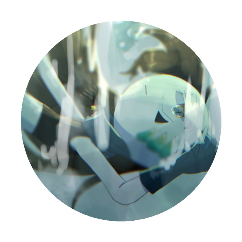 藍路夏雨宅缶バッジ