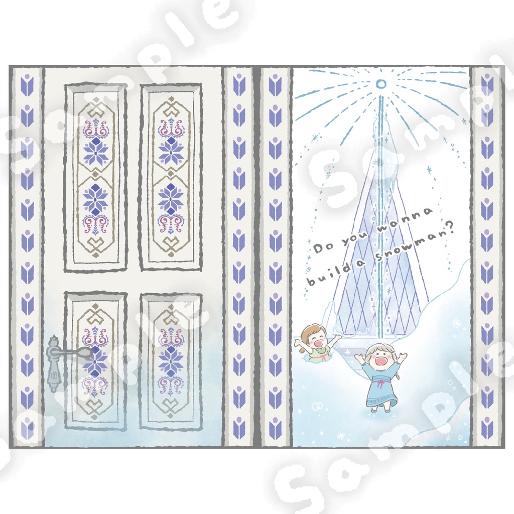 【ディズニー】ドア絵本 + 栞