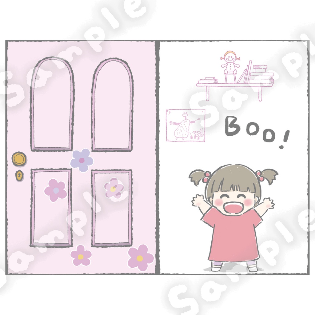 【ディズニー】ドア絵本 + 栞