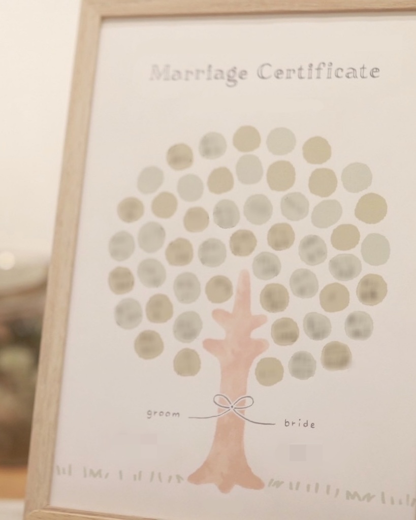 【結婚式】結婚証明書
