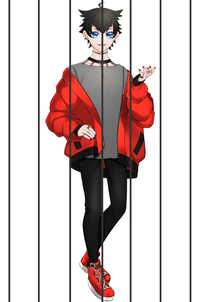 【限定1点】猫系男子live2Dモデル