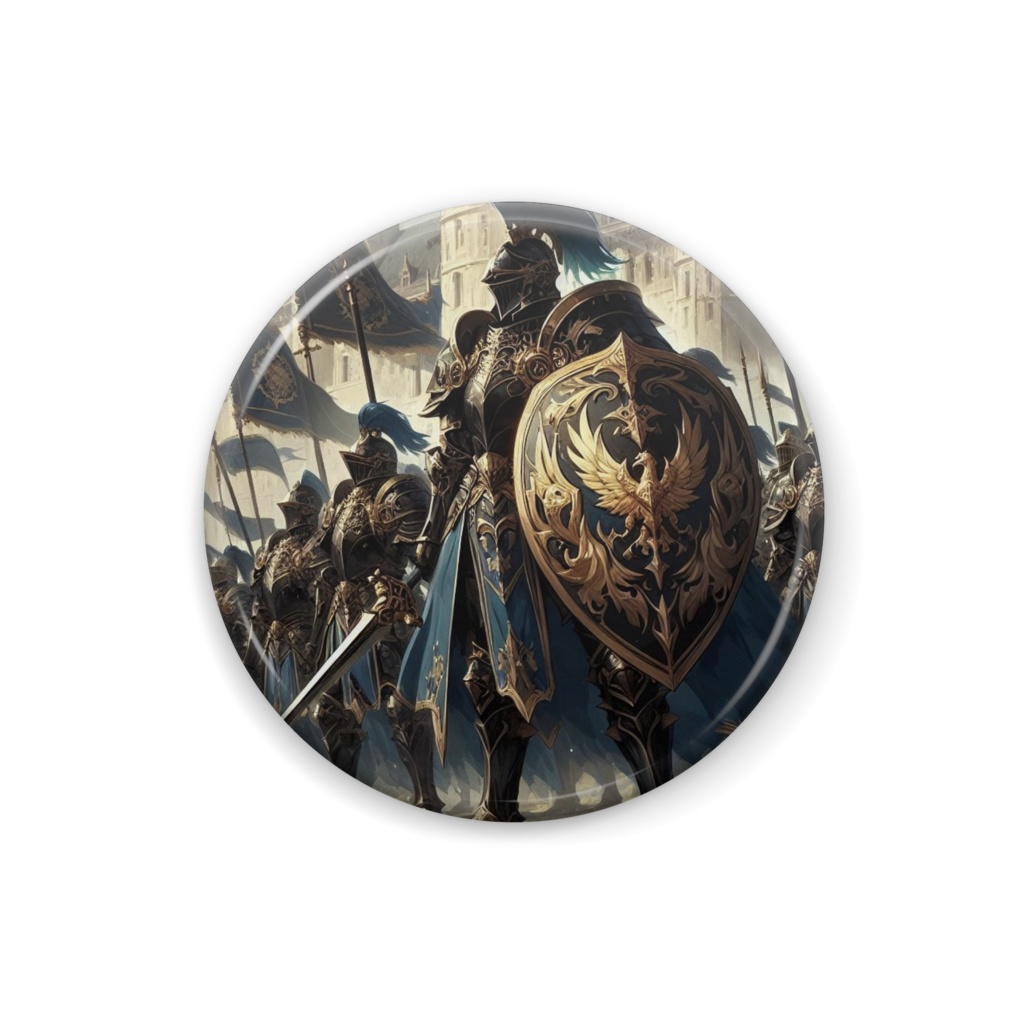 8ball.AI.art fantasy can badge #00005 帝国歩兵部隊