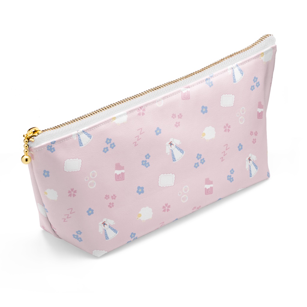 和花りのモチーフポーチ