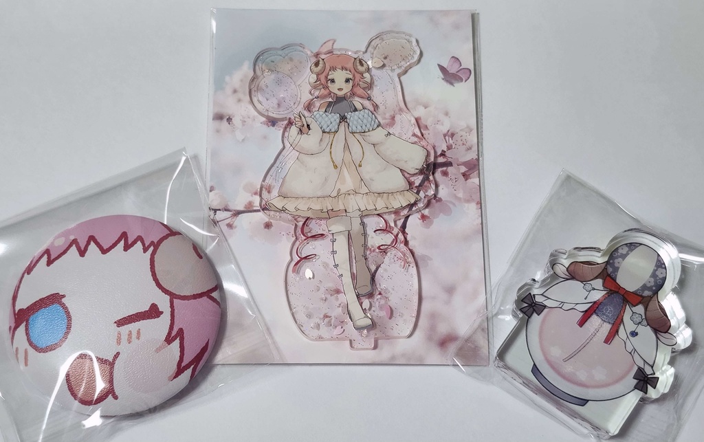 桜色アクリルスタンド【和花りの4周年記念】