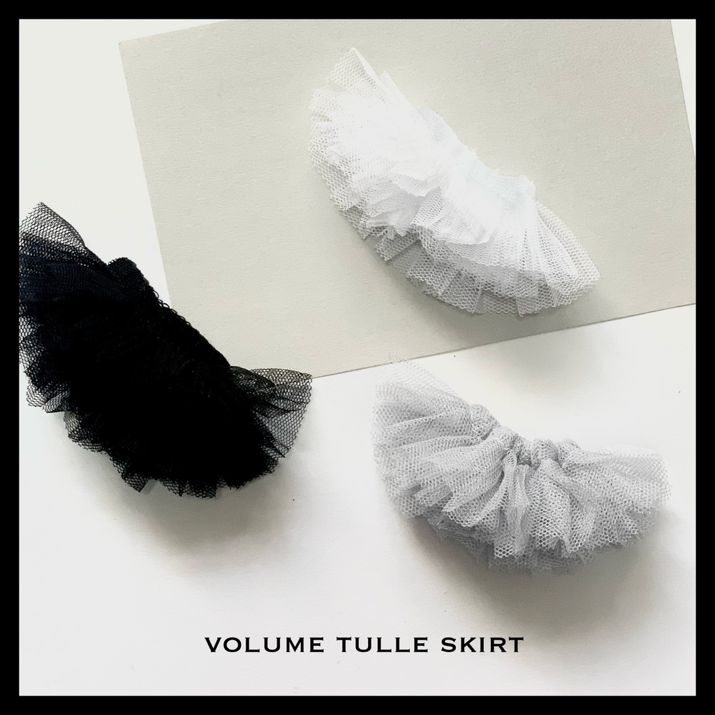 Volume tulle skirt