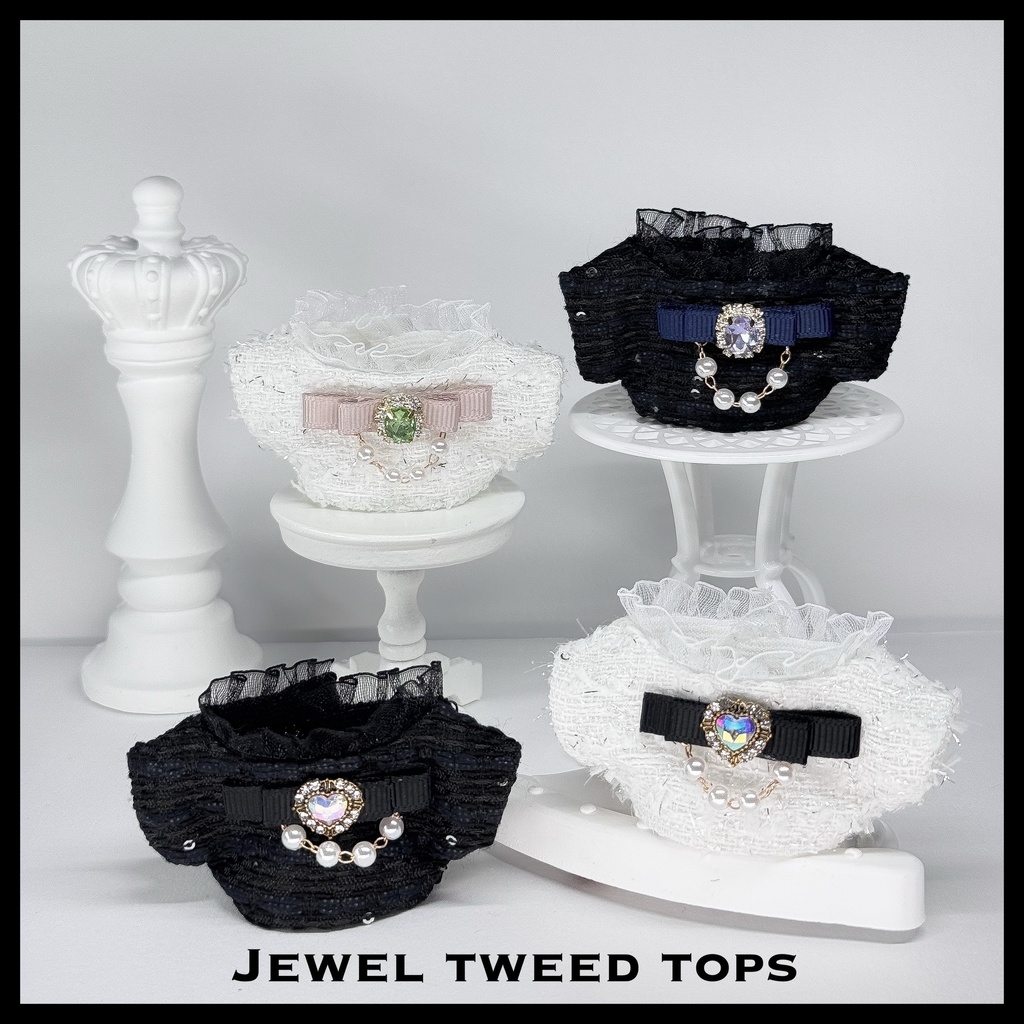 JEWEL tweed tops