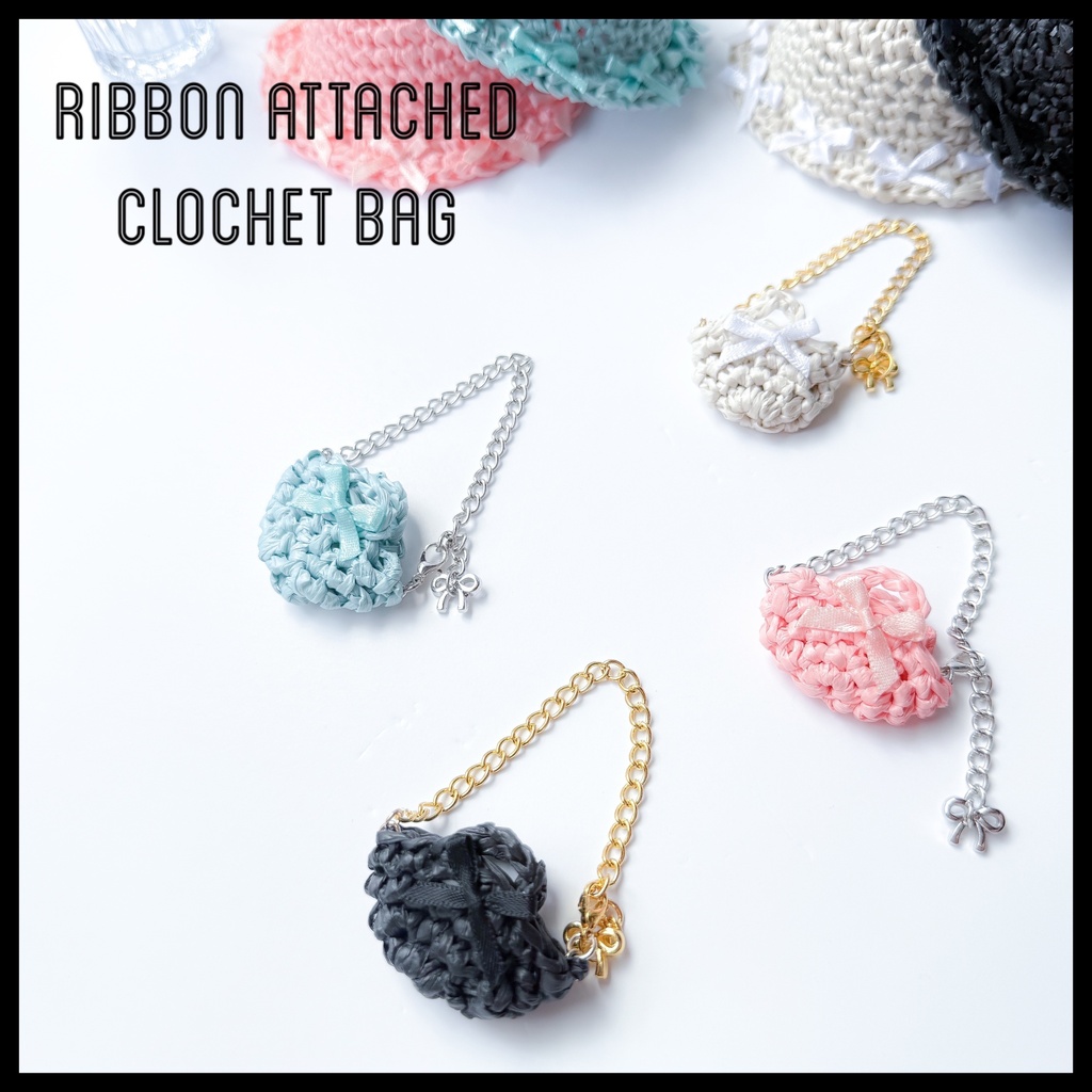  ribbon attached Clochet bag