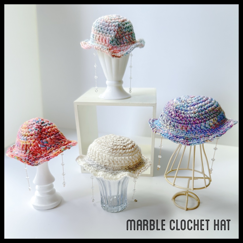 marble clochet hat