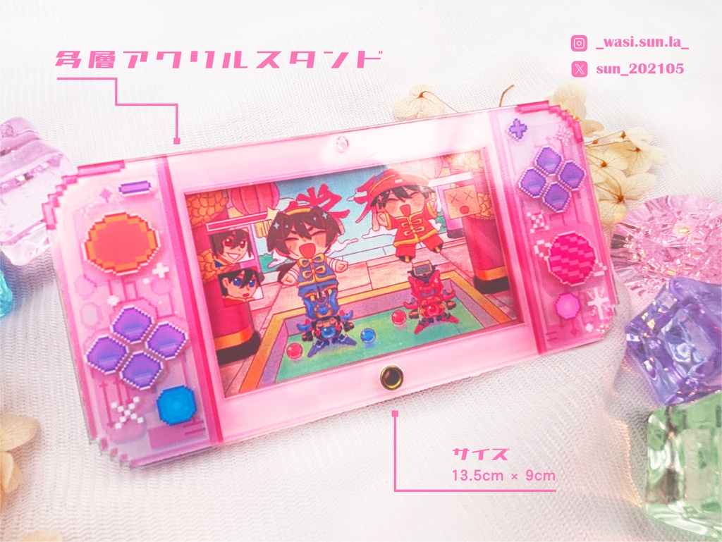 バトルビーダマン  ウェン リー 多層アクリルスタンド　アクリルキーホルダー