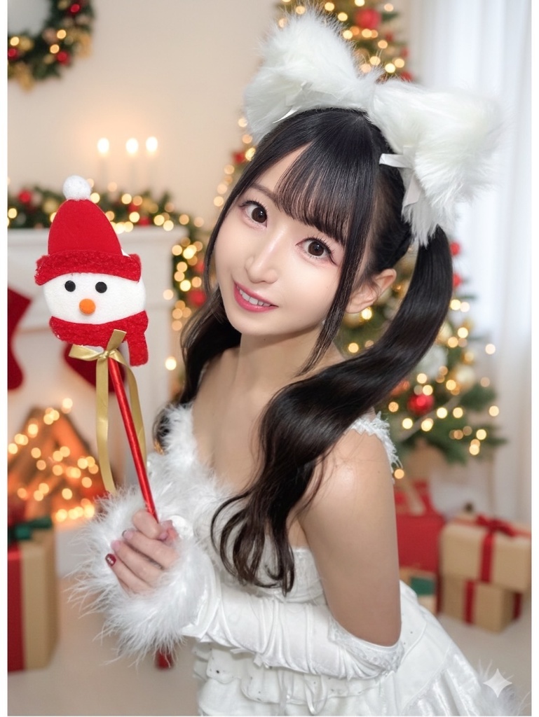 2025ホワイトクリスまゆ🎁デコチェキ