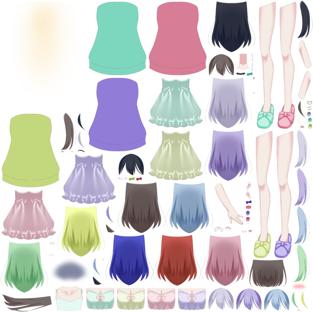 【汎用モデル】カスタム女の子モデル