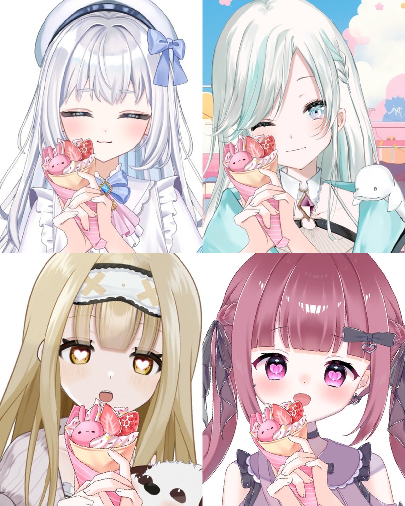 Vtuber素材-クレープ2-商用利用権