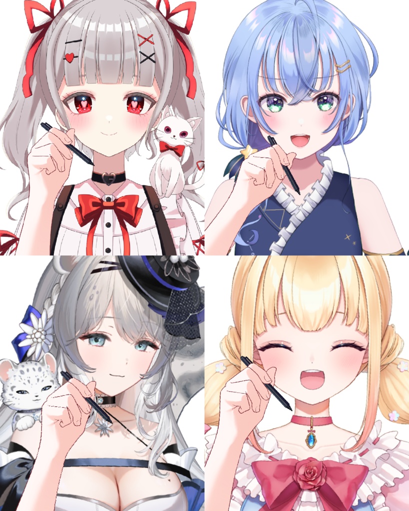 Vtuber素材-ペンを持つ手-高画質イラストデータ＋商用利用権