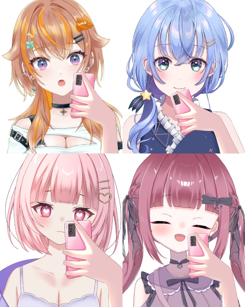 Vtuber素材-スマホを持つ手−高画質＋商用利用権