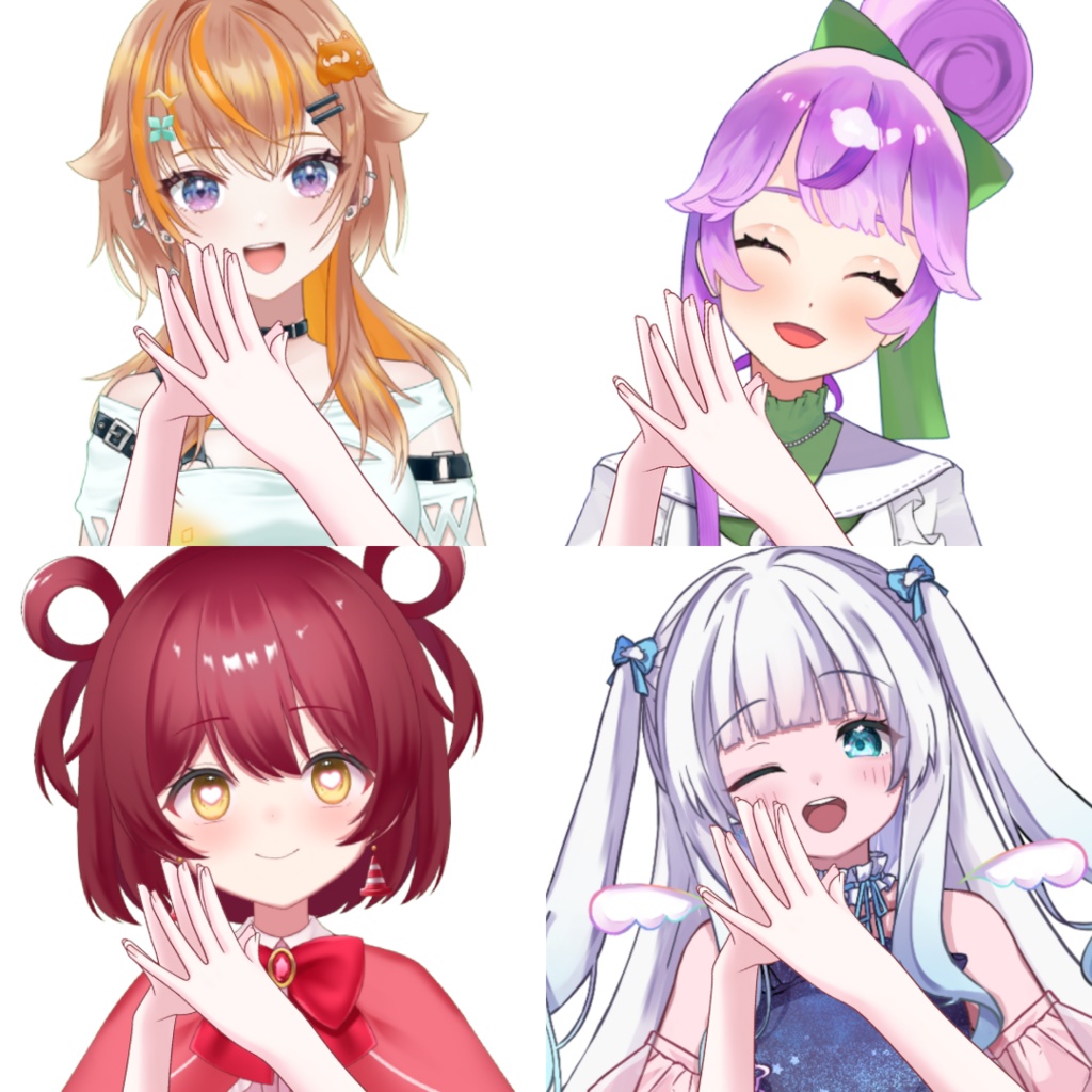 Vtuber素材-お願いする手−高画質＋商用利用権
