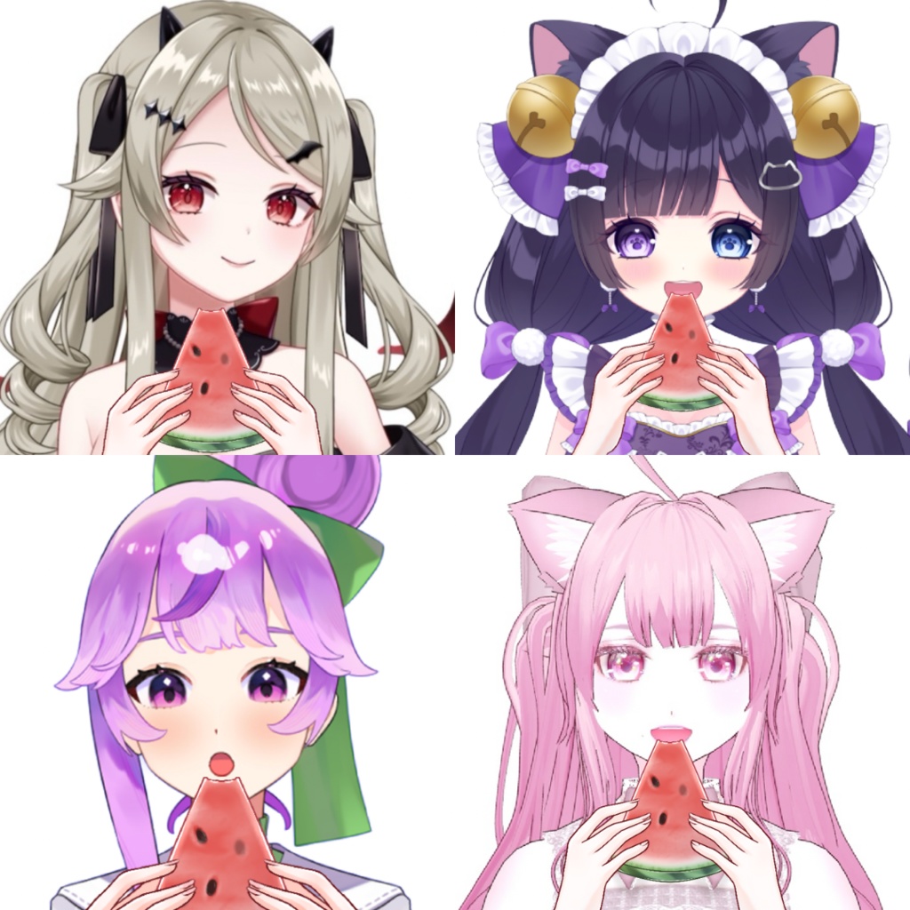 Vtuber素材-スイカ−イラストデータ＋商用利用権