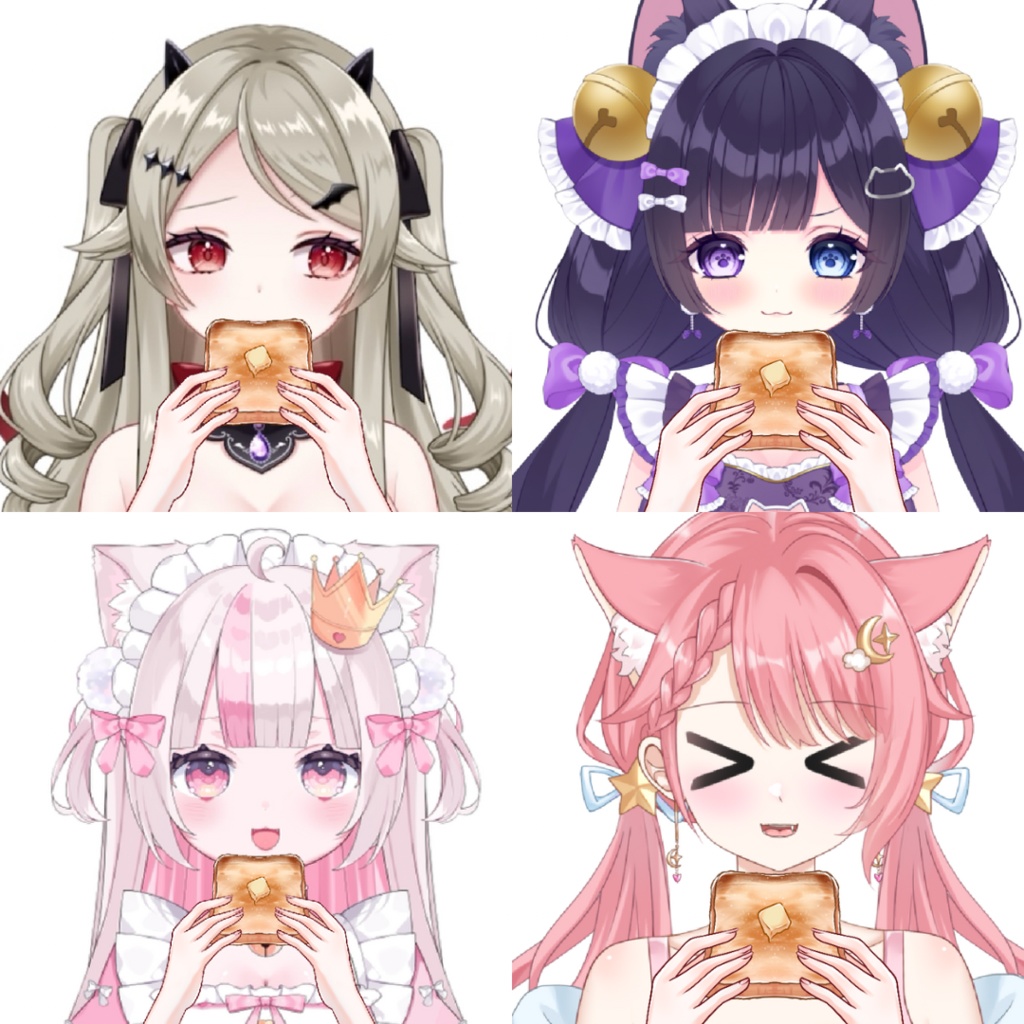 Vtuber素材-トースト−イラストデータ＋商用利用権